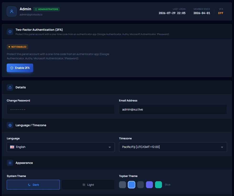 Account security